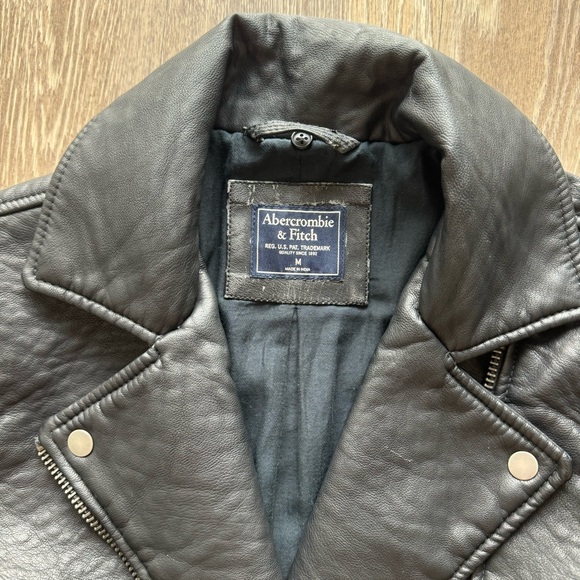 Abercrombie Leather Jacket - Picture 2 of 2
